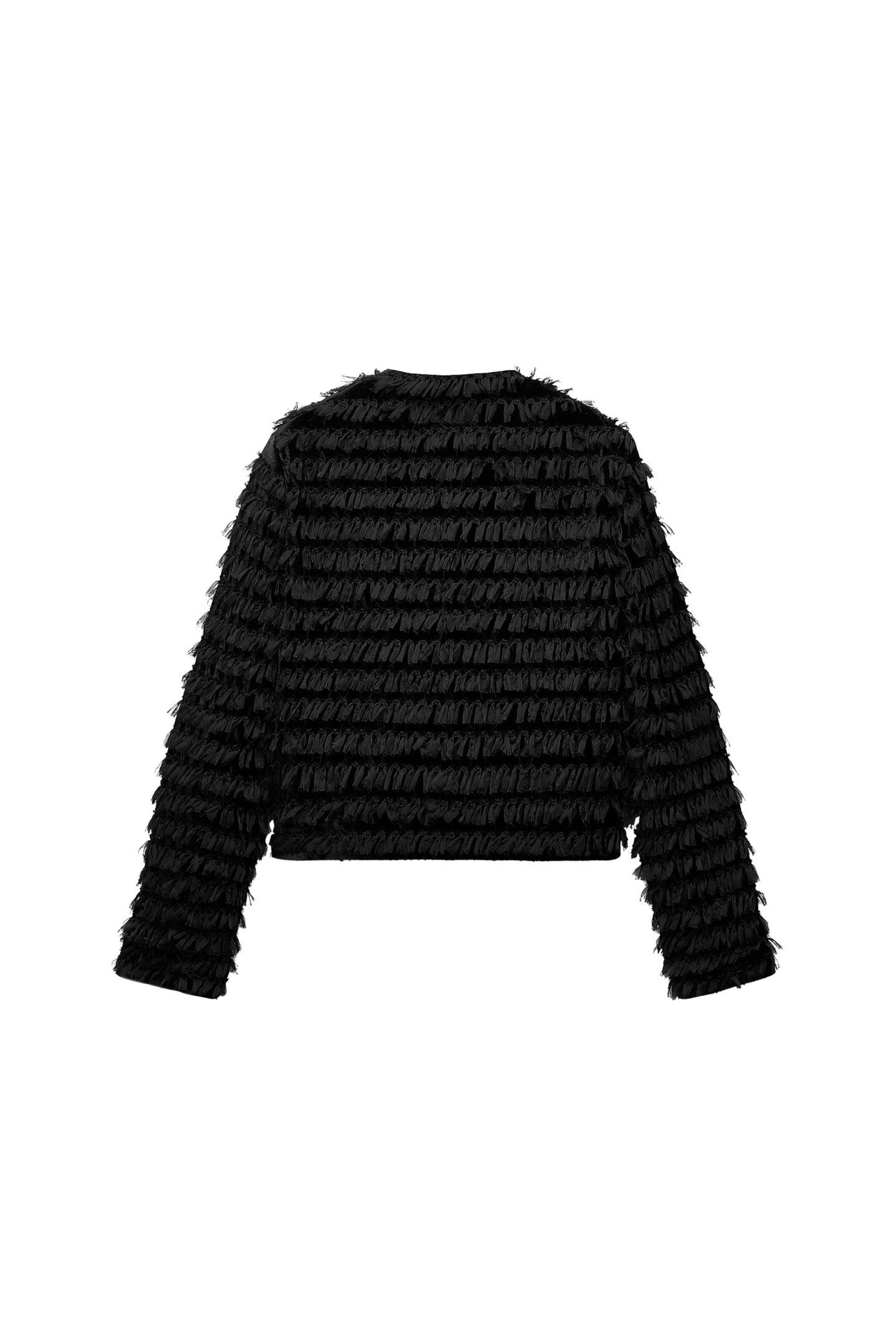 VESTE EN VELOURS A FRANGES