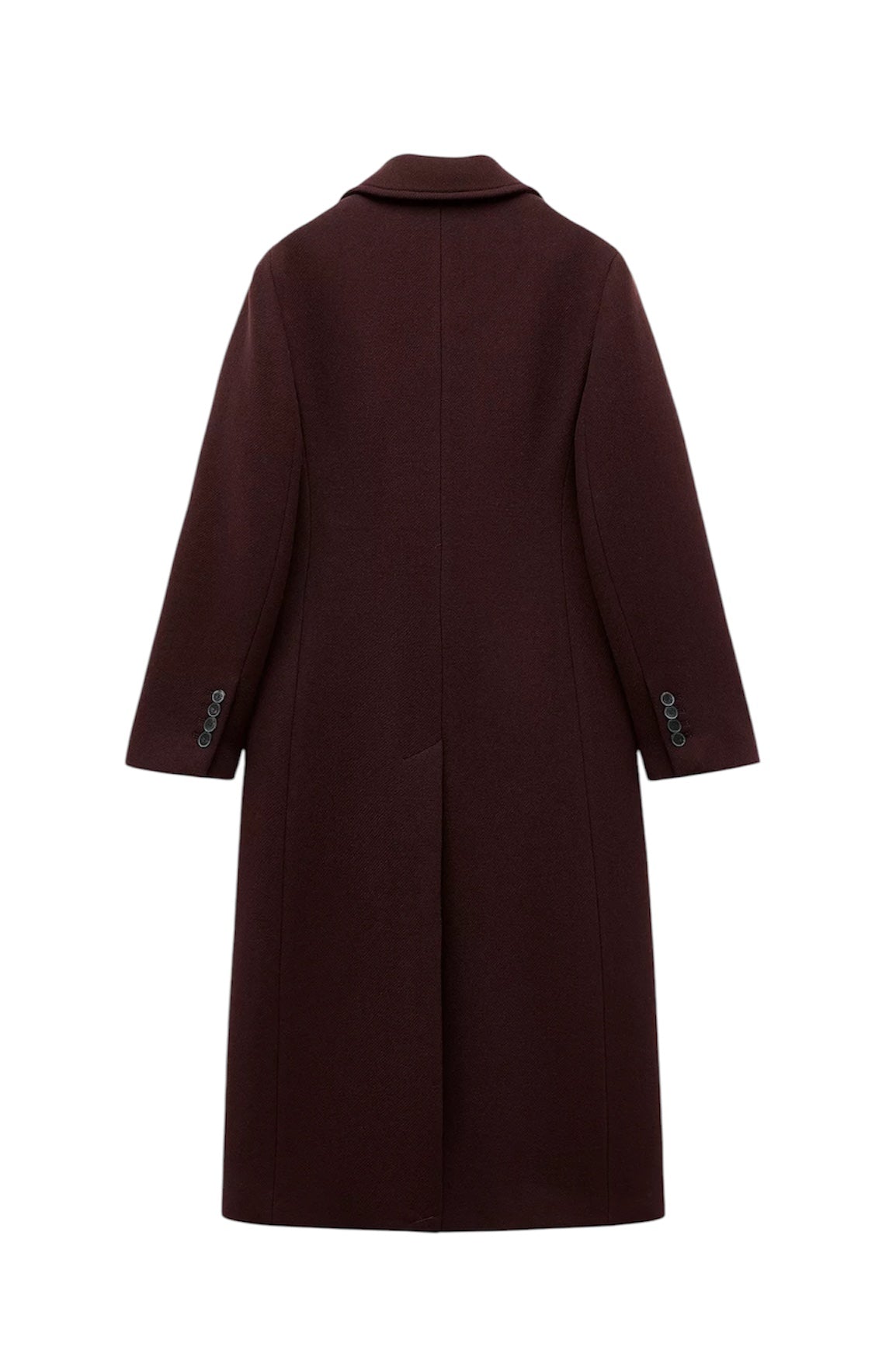 MANTEAU LONG MARRON