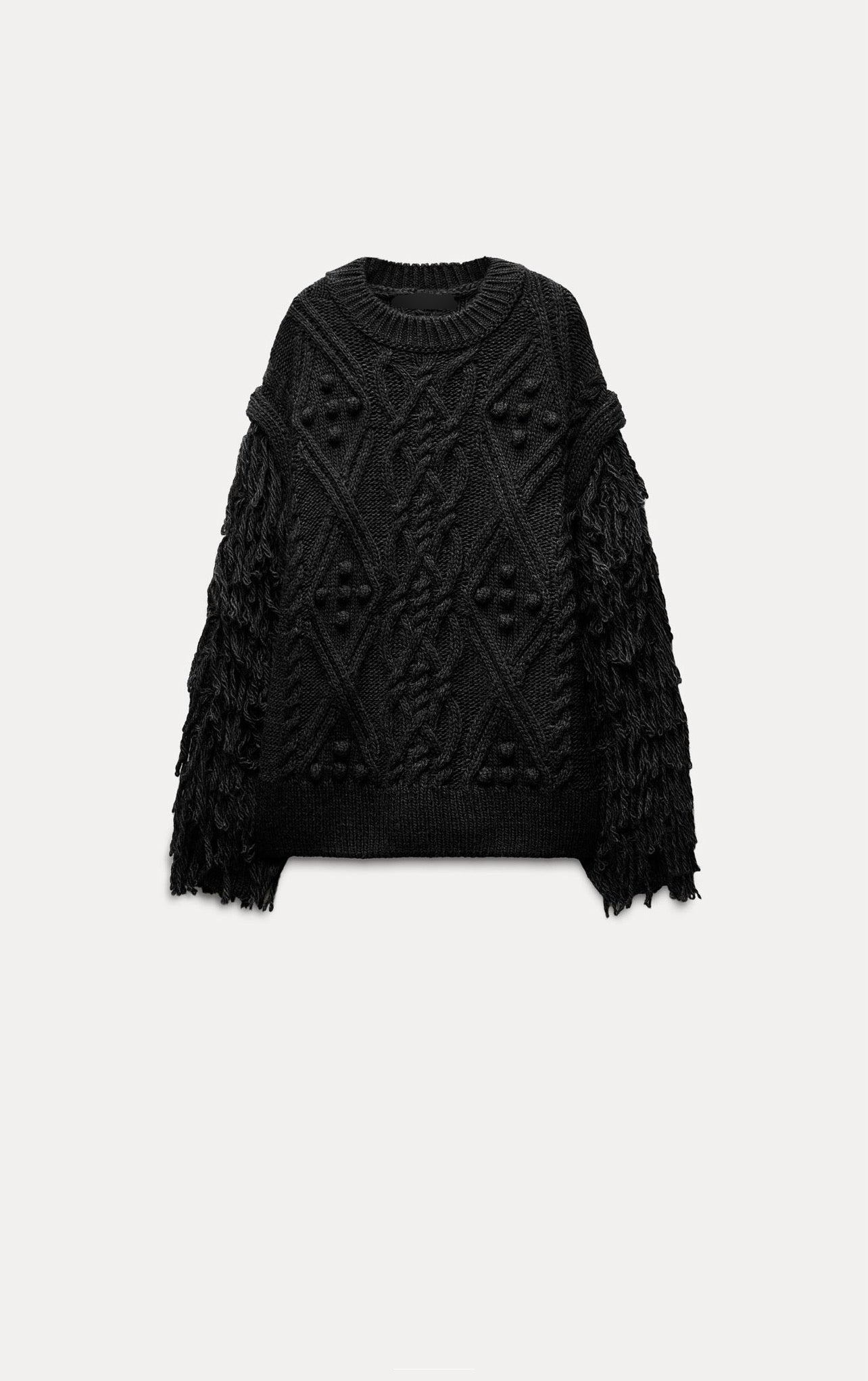 PULL EN MAILLE FRANGES