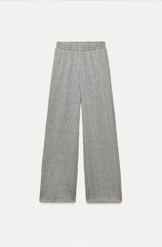PANTALON LARGE TEXTURÉ