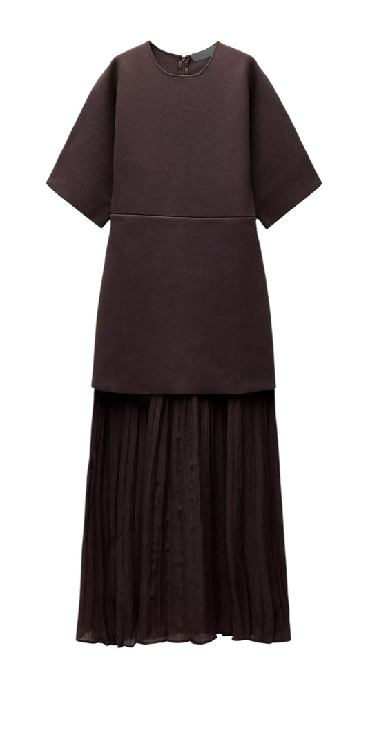 ROBE PLISSÉE MAILLE
