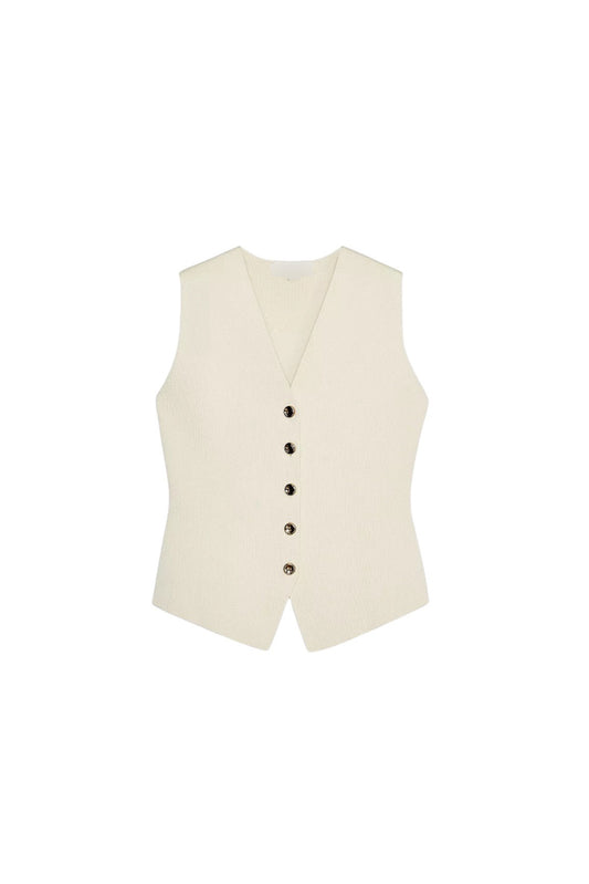 GILET EN MAILLE UNI