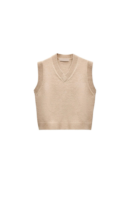 GILET A COL MONTANT
